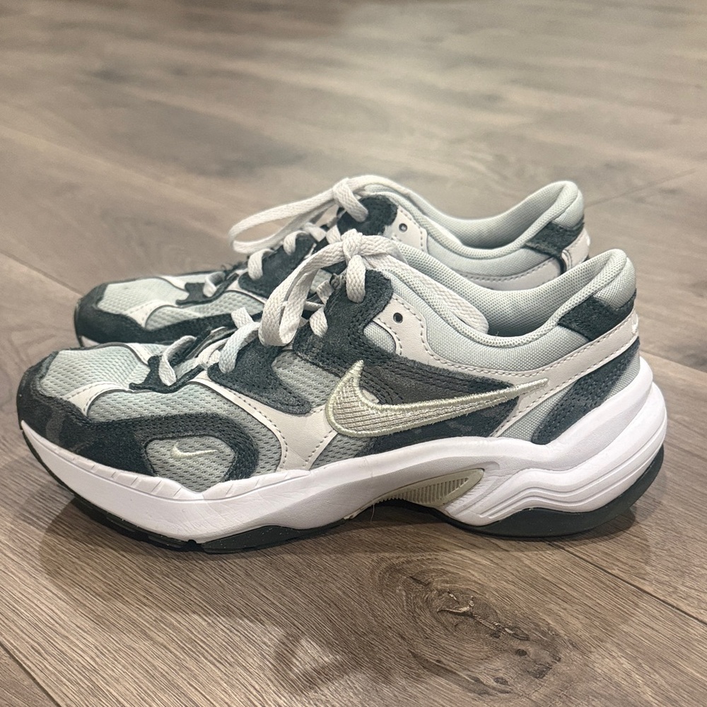 Nike Gray and White Athletic Shoes
